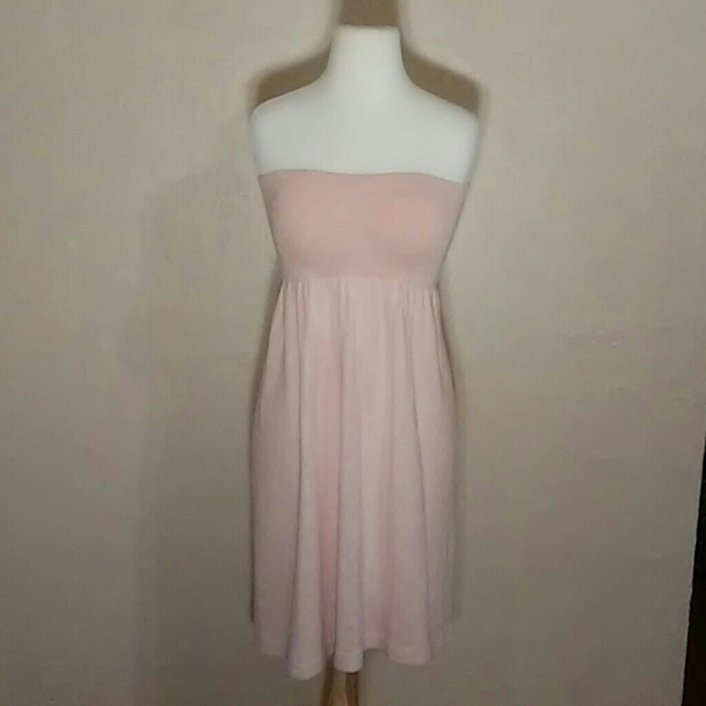 Charter club pink strapless sweater knit dress